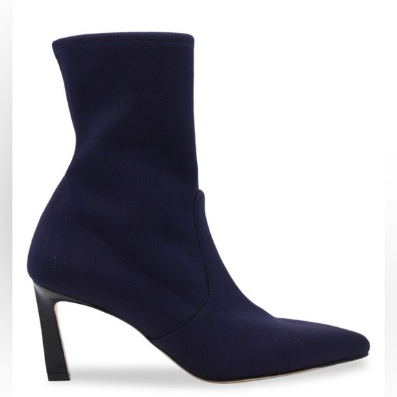 Stuart Weitzman Shoes - Stuart Weitzman Blue Sock Booties | Size 10 | Sleek Stretch Fit